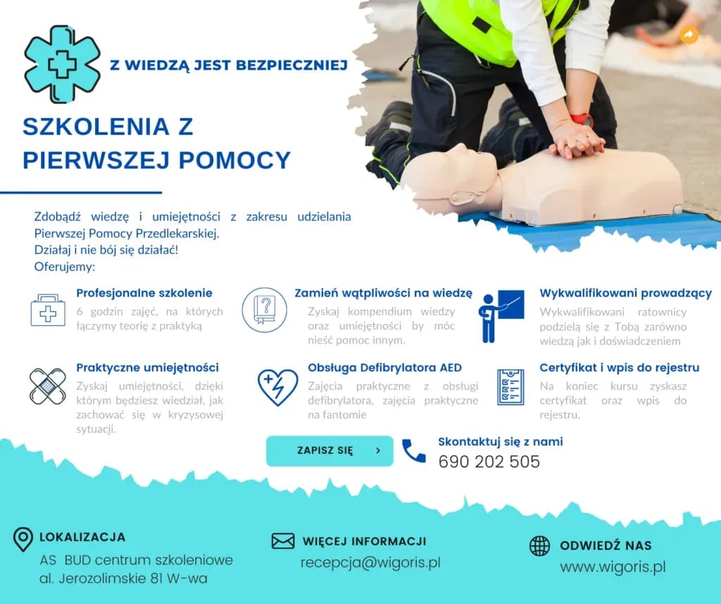 Jak długo ważne jest szkolenie z pierwszej pomocy i co grozi za brak aktualizacji